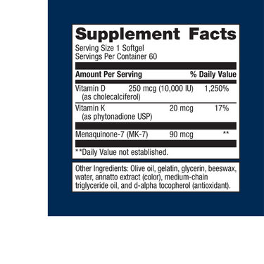 Vitamin D3 10,000 + K
